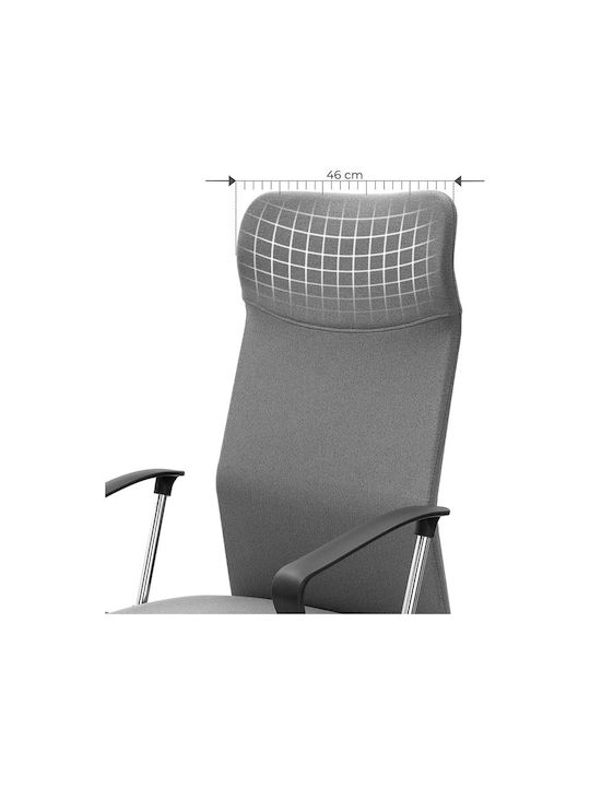 Office Chair with Fixed Arms Gray Songmics
