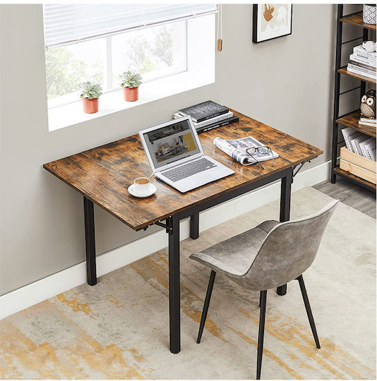 Κουζίνας Επεκτεινόμενο Vintage Brown/black 84.5+35x78x76.2εκ. Κουζίνας Επεκτεινόμενο Vintage Brown/black 84.5+35x78x76.2εκ.