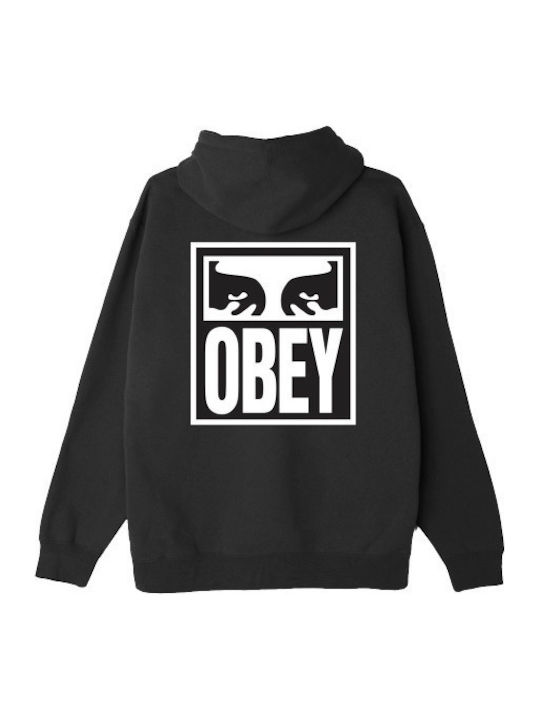 Herren Sweatshirt mit Kapuze Schwarz