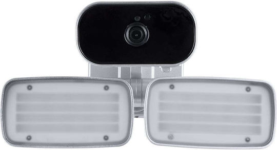 GloboStar 86044 IP Surveillance Camera Wi-Fi Full HD 1080p Waterproof Battery Powered with Two-Way Communication Silver