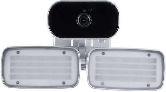 GloboStar 86043 IP Surveillance Camera Wi-Fi Full HD 1080p Waterproof Battery Powered with Two-Way Communication Silver
