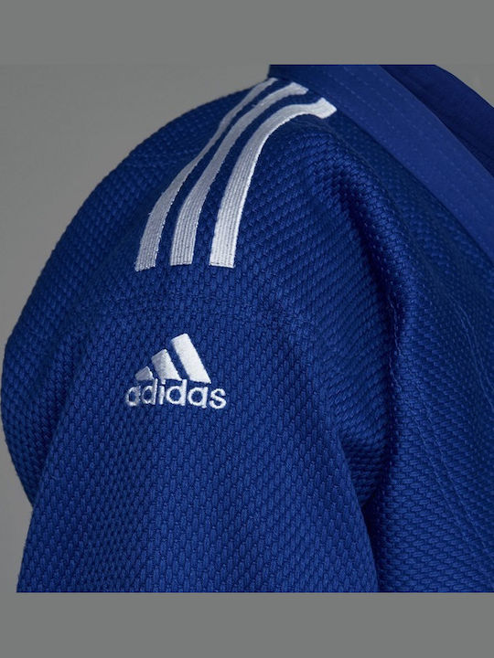 adidas Champion III Adults / Kids Judo Uniform Blue with IJF Recognition