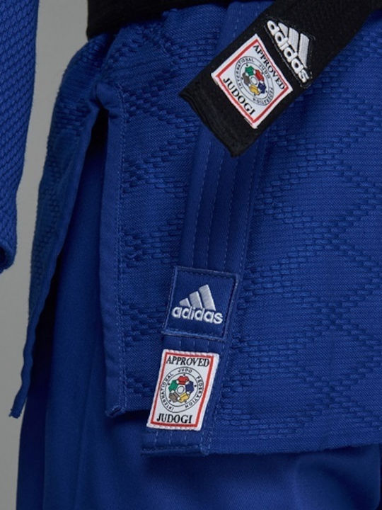 adidas Champion III Adults / Kids Judo Uniform Blue with IJF Recognition