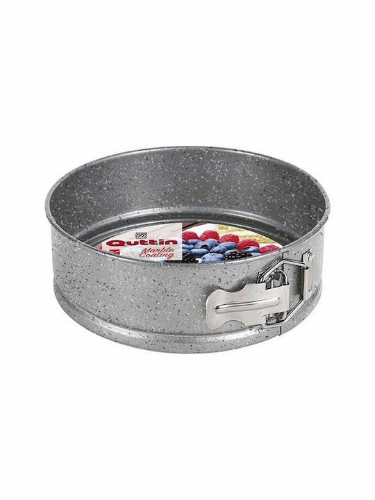 Quttin Formă de Patiserie pentru Chec Rotund din Aluminiu cu Bază Detașabilă 24x24x6buc Greene 1buc