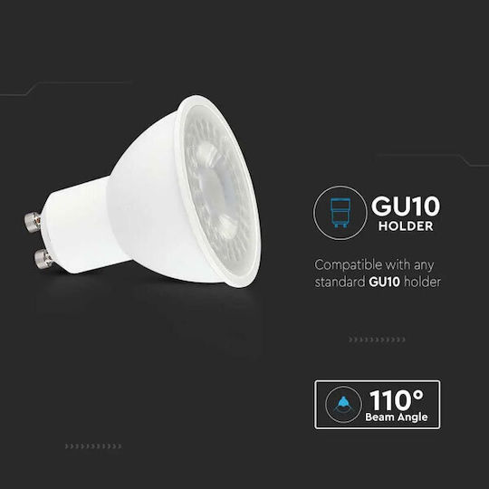 V-TAC LED Bulb 7.5W for Socket GU10 Natural White 610lm
