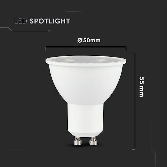 V-TAC LED Bulb 7.5W for Socket GU10 Natural White 610lm