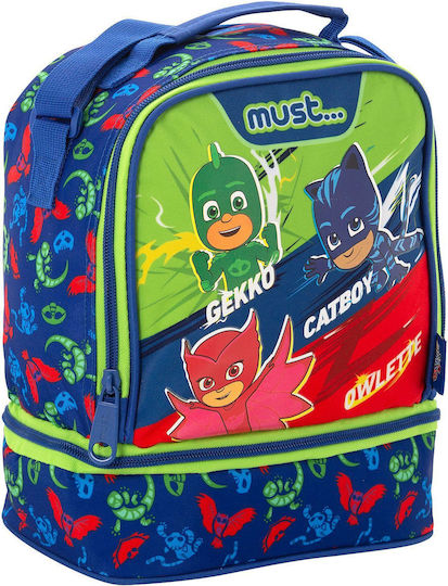 Must Pj Masks Calling All Heroes School Insulated Shoulder Lunch Bag Blue PJ Masks 20 x 12 x 24cm