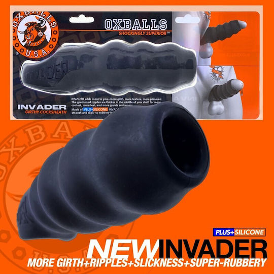 Oxballs Invader Girthy Cocksheat Удължение На Пениса Ледено Синьо 16.5см