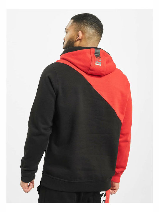 Dangerous Dngrs Men's Sweatshirt with Hood and Pockets Black / Red