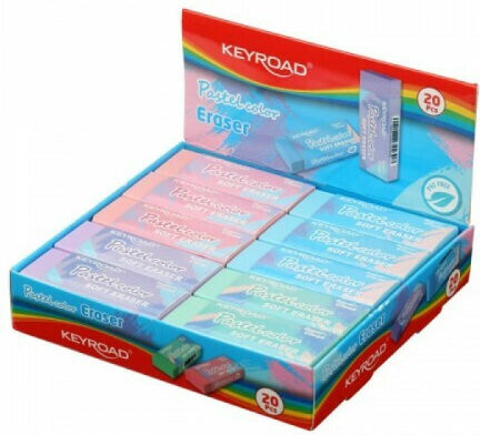 Keyroad Eraser for Pencil and Pen Fun Pastel (Μiscellaneous colours) 1pcs