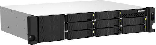 QNap TS-873AEU-RP-4G NAS Rack με 8 θέσεις για HDD/SSD και 2 θύρες Ethernet