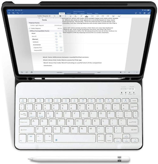 Tech-Protect SC Pen Klappdeckel mit Tastatur im Englisch US Schware (iPad 2019/2020/2021 10.2'') TPSCPIPADB