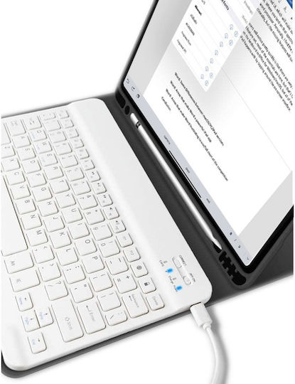 Tech-Protect SC Pen Klappdeckel mit Tastatur im Englisch US Schware (iPad 2019/2020/2021 10.2'') TPSCPIPADB