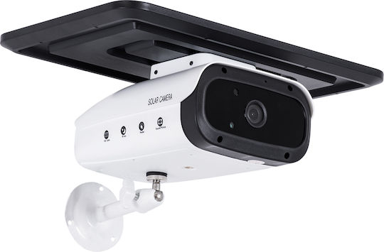 GloboStar 86048 IP Κάμερα Παρακολούθησης Wi-Fi/4G Full HD 1080p Αδιάβροχη Μπαταρίας
