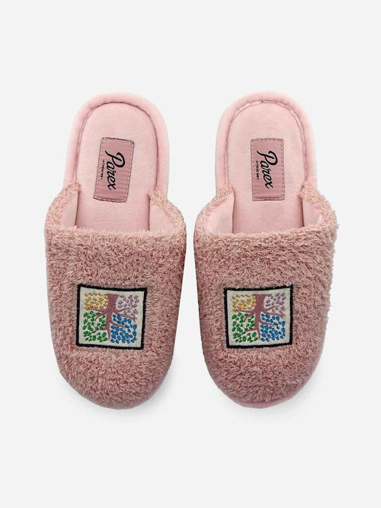 Parex Women's Slipper with Fur In Pink Colour