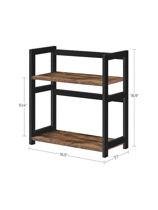 Songmics Wooden Brown Spice Organizer