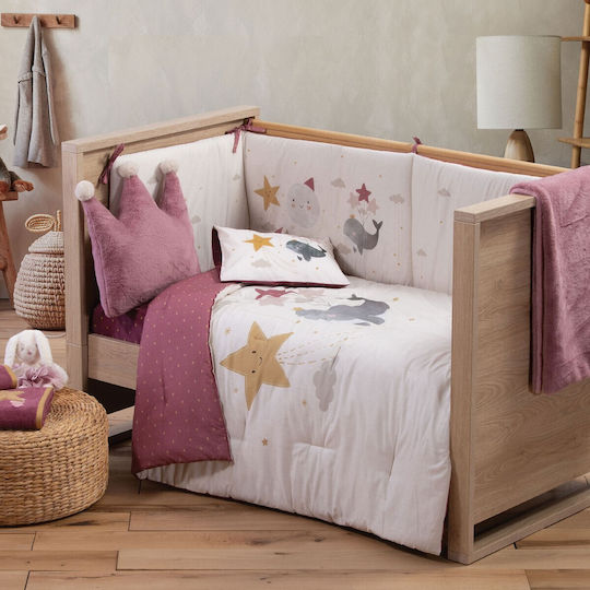 Nef-Nef Homeware Sparkle Friends Ecru 110x140cm 031321 Nef-Nef Homeware Sparkle Friends Ecru 110x140cm 031321