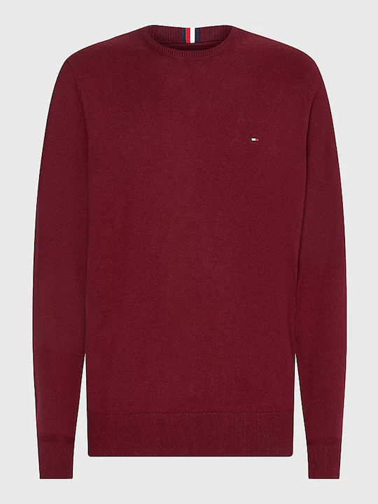 Tommy Hilfiger Herren Langarm-Pullover Deep Rouge