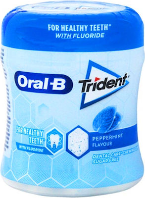 Trident 40 Chewing gum Oral-B with Μέντα Flavour Sugar Free 6pcs 68gr