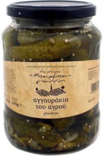 Mparmpa Gianni Pickled Cucumbers Cucumbers 670gr