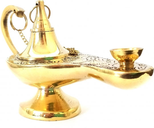 IconsGR Tisch-Öllampe Metallisch Gold 10x5.5cm 373/3
