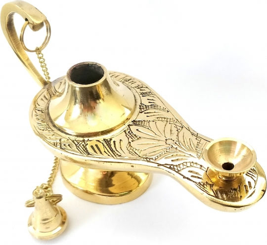 IconsGR Tisch-Öllampe Metallisch Gold 10x5.5cm 373/3