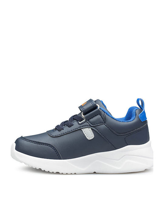Brett 2 Kids Sports Shoes Running with Hoop & Loop Closure Navy / Prince Blue