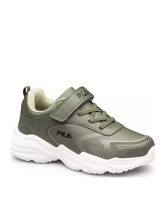 Memory Abel Παιδικά Sneakers με Σκρατς Χακί