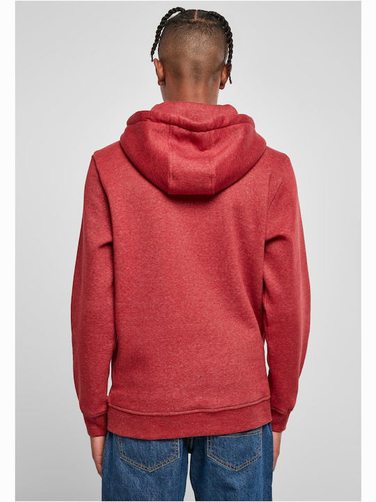 Urban Classics Men's Sweatshirt with Hood and Pockets Blood Stone Melange