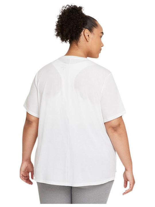 Nike One Luxe Women's Athletic T-shirt Dri-Fit White