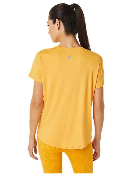 ASICS Damen Sport T-Shirt Gelb