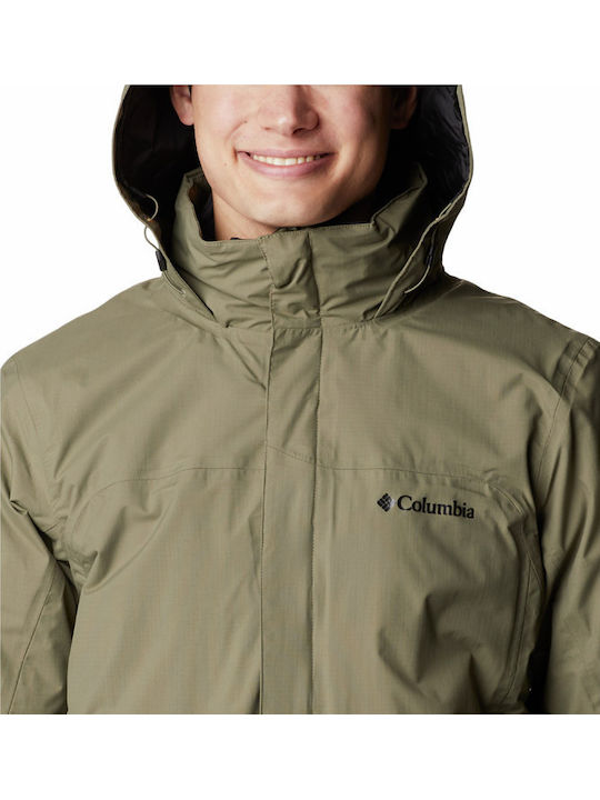 Mission Air Interchange Winter Jacke Wasserdicht und Winddicht Khaki