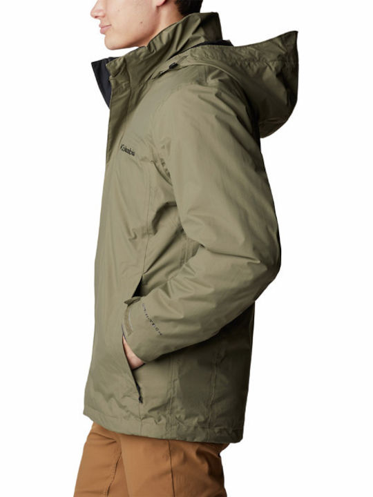 Mission Air Interchange Winter Jacke Wasserdicht und Winddicht Khaki