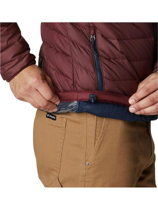 Powder Lite Winter Jacke Puffer Bordeaux