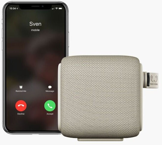 Fresh 'n Rebel Rockbox Bold S Impermeabil Boxă Bluetooth 5W cu Durată de Baterie până la 12 ore Bej