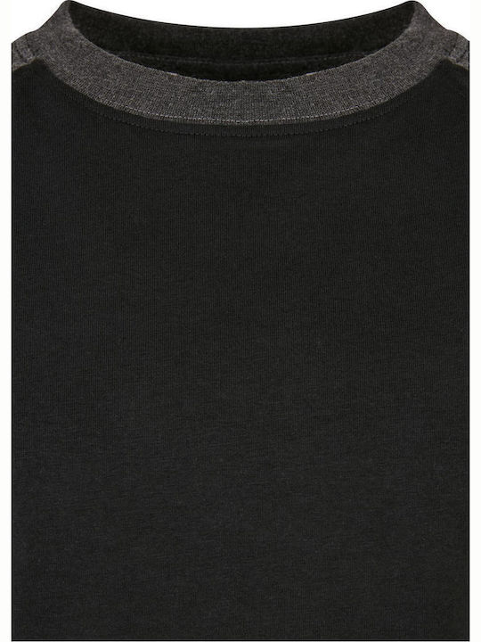 Παιδικό T-shirt Μαύρο Raglan Contrast Tee
