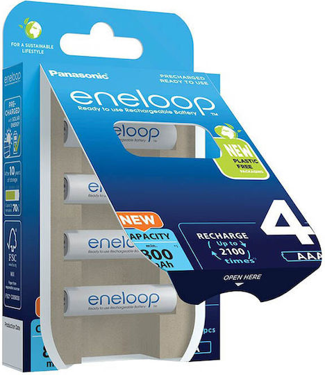 Panasonic Eneloop Презареждащи батерии AAA Ni-MH 800mAh 4бр