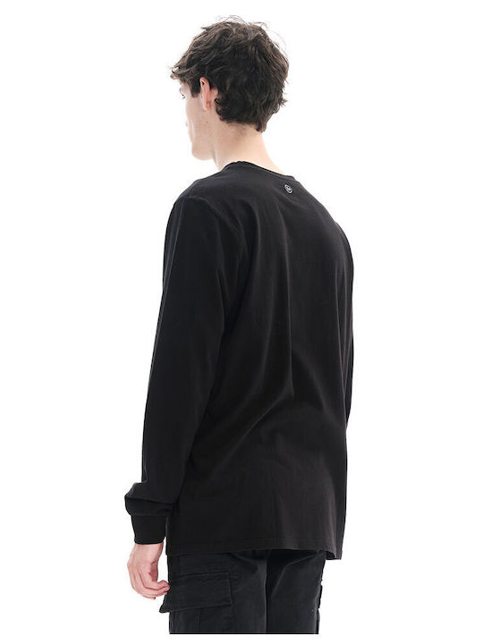 Basehit -037 Men's Long Sleeve Blouse Black