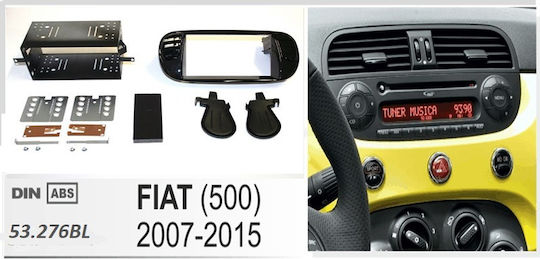 Πρόσοψη 1 Din / 2 Din για Fiat 500 2007-2015