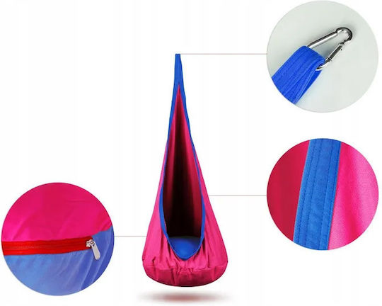 NEO Sport Hanging Fabric Nest Swing For 3+ Years Pink