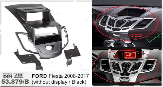 DIN Fascia Panels 2 Din for Ford Fiesta 2008+