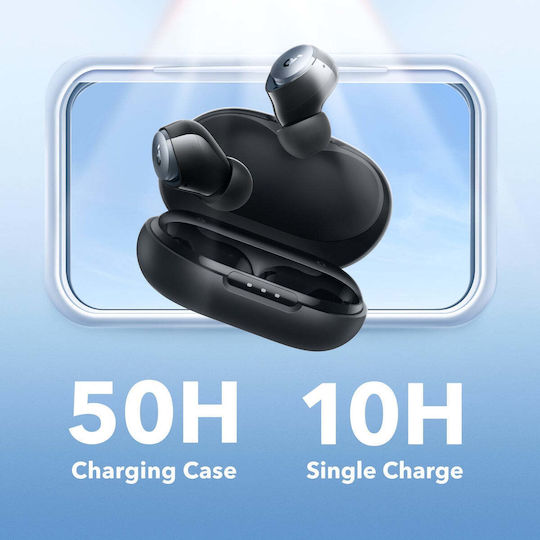Soundcore by Anker Space A40 In-ear Bluetooth Handsfree Ακουστικά με Θήκη Φόρτισης Μαύρα