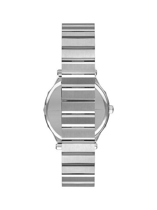 Beverly Hills Polo Club Diamonds Watch with Silver Metal Bracelet