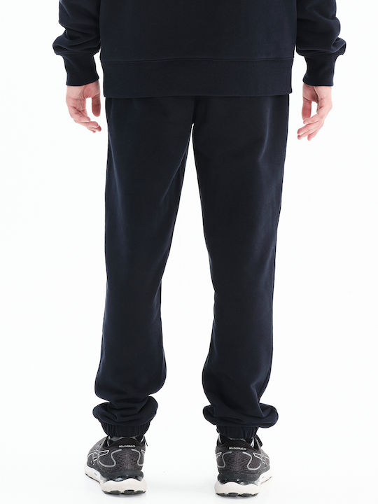 Sweatpants with Elastic Navy Blue
