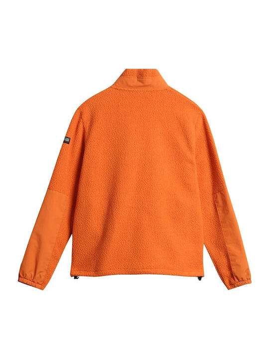 Herren Fleecejacke Orange