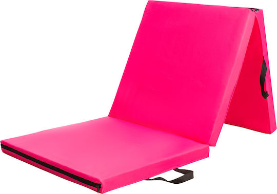 HMS MGS02 Exercise Mat Pink with Carry Strap (180x60x5cm)