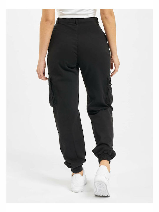 Def Women's Cotton Cargo Trousers Black