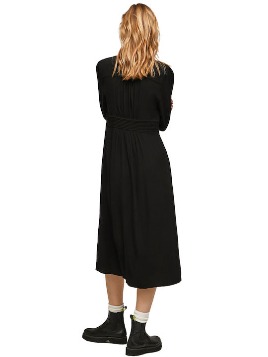 Pepe Jeans Lujuan Midi Dress Black