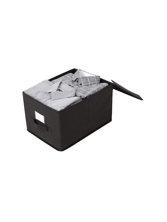 Songmics Fabric Storage Box Black 40x30x25cm 3pcs