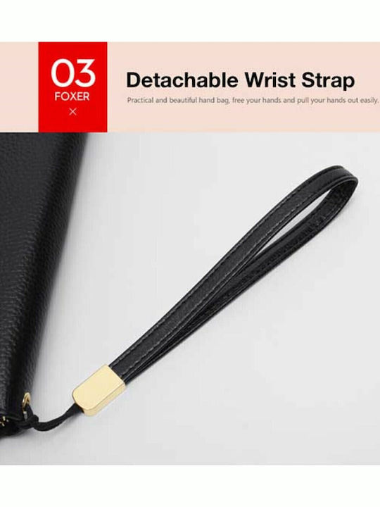 Large Leather Women's Wallet Classic with RFID Black